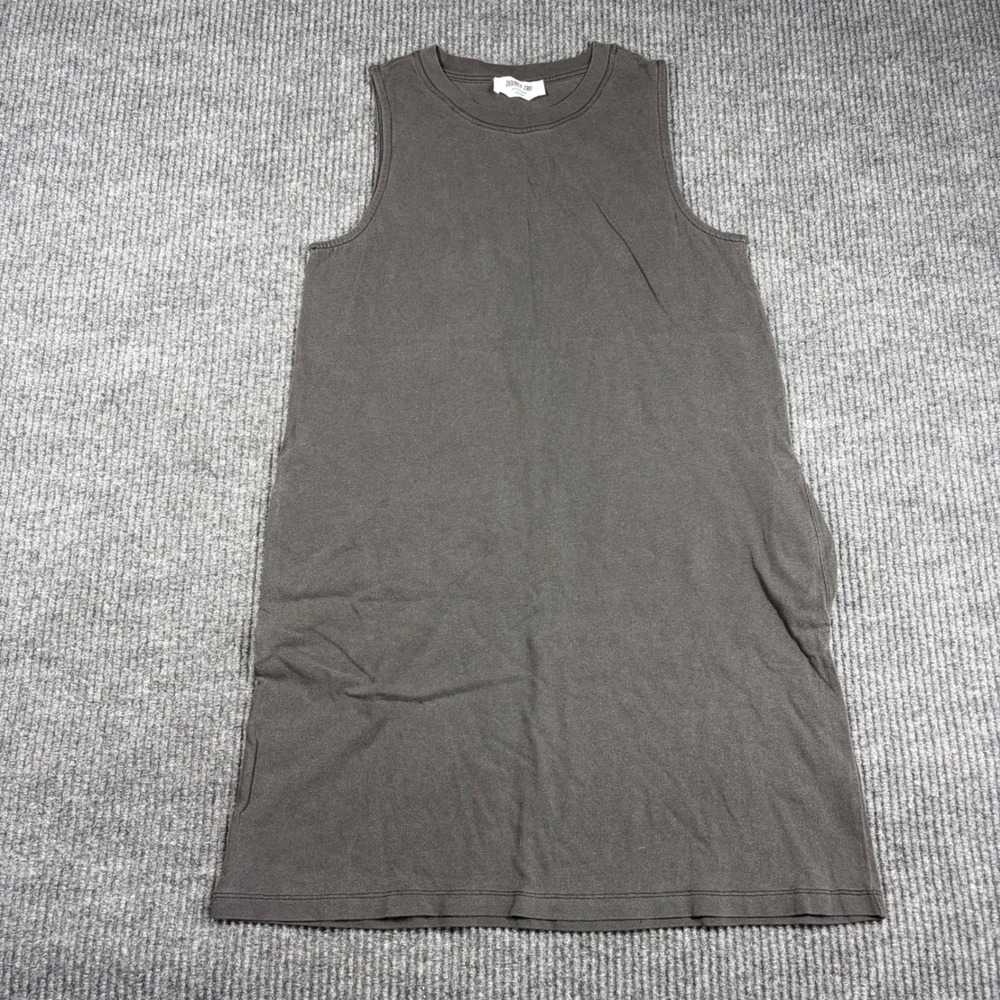 Double Zero Tank Top Mens S Mystical  Longline Muscle Tank Top Charcoal Grey